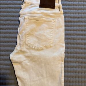 J. Crew Factory White Straight Leg Jeans